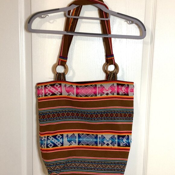 Peruvian Hippie Style Shoulder Bag Colorful Boho Bohemian Y2K - Picture 5 of 7